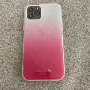 Late Spade Pink Glitter Ombré Case iPhone 11 Pro